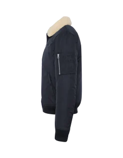 Blouson army bleu marine et beige - MARINE/BEIGE