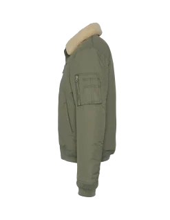 Blouson army sage et beige - SAGE/BEIGE