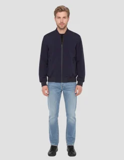 Blouson bomber technique bleu marine - MARINE