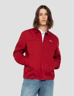 Blouson casual rouge foncé - ROUGE FONCÉ