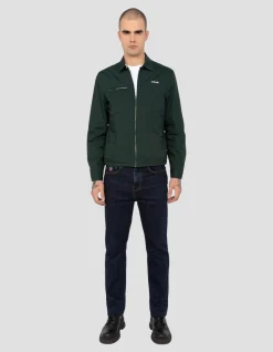 Blouson casual vert foncé - VERT FONCÉ