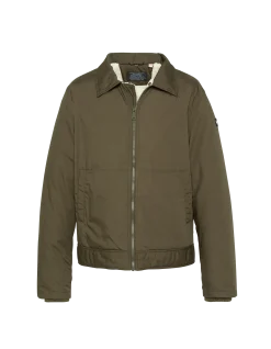 Blouson kaki avec col sherpa amovible - KAKI