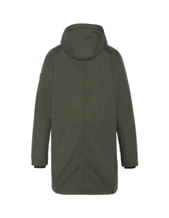Blouson long urban déperlant kaki - KAKI