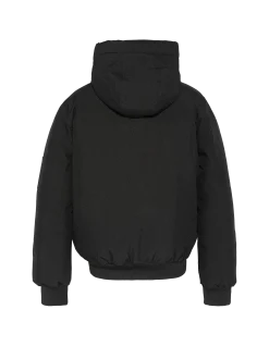 Blouson noir à capuche - NOIR