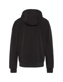 Blouson noir urban à capuche - NOIR