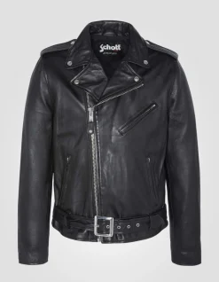 Blouson Perfecto® ajusté noir, cuir d'agneau - NOIR