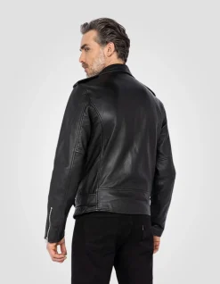 Blouson Perfecto® ajusté noir, cuir d'agneau - NOIR