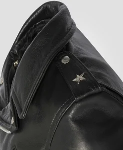 Blouson Perfecto® grainé noir One Star mythique USA, cuir de vachette - NOIR