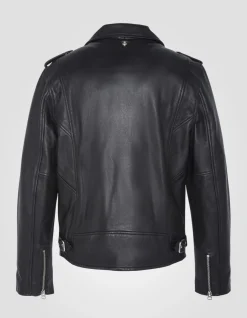 Blouson Perfecto® noir, cuir d'agneau - NOIR