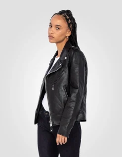 Blouson Perfecto® noir, cuir d'agneau - NOIR