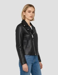 Blouson Perfecto® noir, cuir d'agneau - NOIR