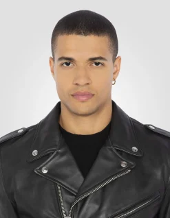 Blouson Perfecto® noir, cuir de vachette - NOIR