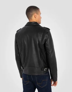 Blouson Perfecto® noir, cuir de vachette - NOIR