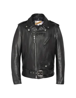 Blouson Perfecto® noir long mythique USA, cuir de vachette - NOIR