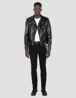 Blouson Perfecto® noir mythique USA, cuir de cheval - NOIR
