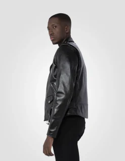 Blouson Perfecto® noir mythique USA, cuir de cheval - NOIR