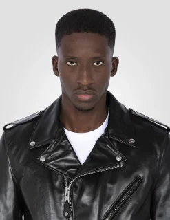Blouson Perfecto® noir mythique USA, cuir de cheval - NOIR