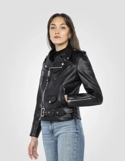 Blouson Perfecto® noir mythique USA, cuir de vachette - NOIR
