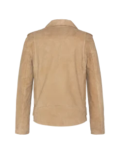 Blouson Perfecto® One Star beige, chèvre velours - BEIGE