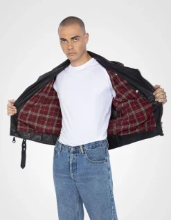 Blouson Perfecto® vintage noir mythique USA, cuir de vachette - NOIR