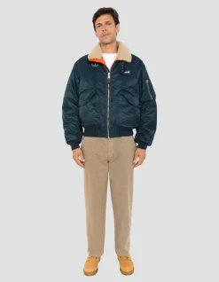 Blouson pilote bleu marine - MARINE