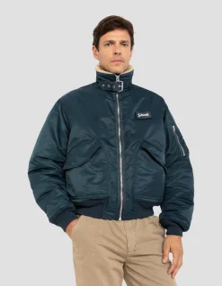 Blouson pilote bleu marine - MARINE