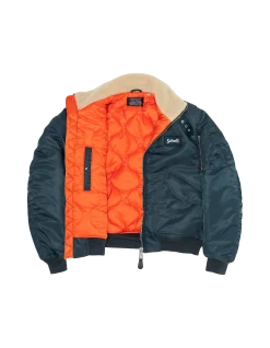 Blouson pilote bleu marine - MARINE