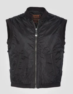 Blouson pilote marron foncé gilet intérieur amovible, cuir de vachette - MARRON FONCÉ