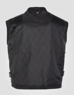 Blouson pilote marron foncé gilet intérieur amovible, cuir de vachette - MARRON FONCÉ
