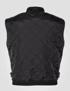 Blouson pilote type A-2 noir avec gilet amovible, cuir de vachette - NOIR