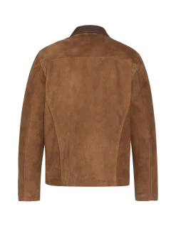 Blouson rouille worker, chèvre velours - ROUILLE