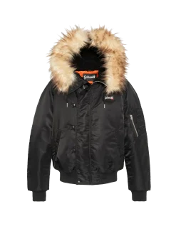 Blouson snorkel N2B noir à capuche, coupe oversize - NOIR