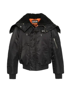 Blouson snorkel N2B noir à capuche, coupe oversize - NOIR