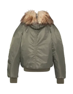 Blouson snorkel N2B sage kaki à capuche, coupe oversize - SAGE KAKI