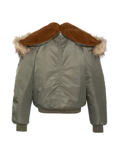 Blouson snorkel N2B sage kaki à capuche, coupe oversize - SAGE KAKI