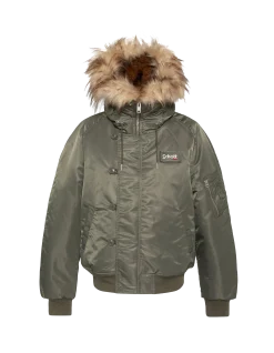 Blouson snorkel N2B sage kaki à capuche, coupe oversize - SAGE KAKI