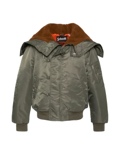 Blouson snorkel N2B sage kaki à capuche, coupe oversize - SAGE KAKI