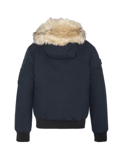 Blouson snorkel noir à capuche enfant - NOIR