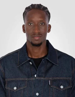 Blouson trucker en denim brut - DENIM BRUT