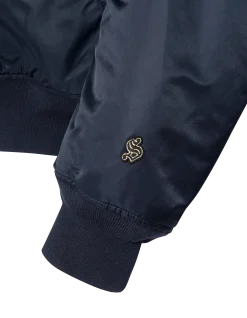 Blouson urban bleu marine foncé oversize - MARINE FONCÉ