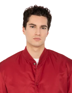 Blouson urban rouge foncé oversize - ROUGE FONCÉ