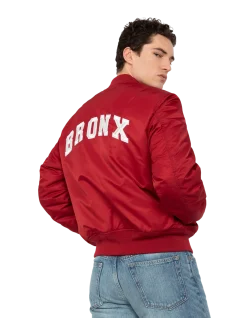 Blouson urban rouge foncé oversize - ROUGE FONCÉ