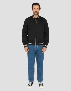 Blouson varsity noir déperlant - NOIR
