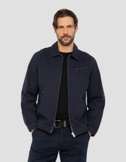Blouson worker canvas bleu marine - MARINE