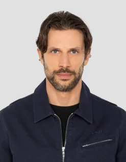 Blouson worker canvas bleu marine - MARINE