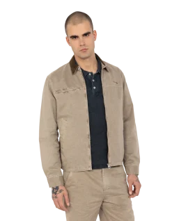 Blouson worker taupe - TAUPE