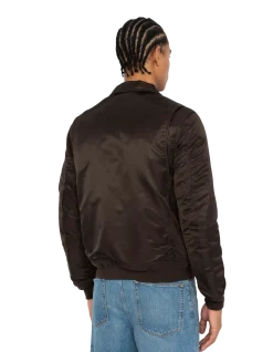 Bomber CWU marron foncé en nylon recyclé, coupe ajustée - MARRON FONCÉ