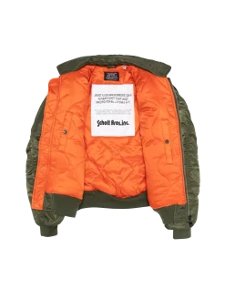 Bomber CWU 90's army kaki en nylon recyclé, coupe oversize, grande taille - ARMY KAKI