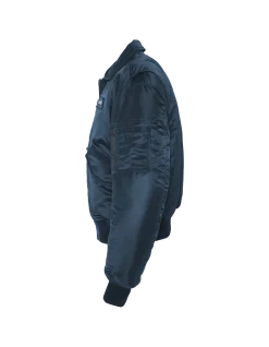 Bomber CWU 90's bleu marine en nylon recyclé, coupe oversize - MARINE
