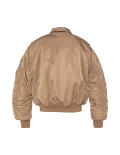 Bomber CWU 90's désert en nylon recyclé, coupe oversize - DÉSERT